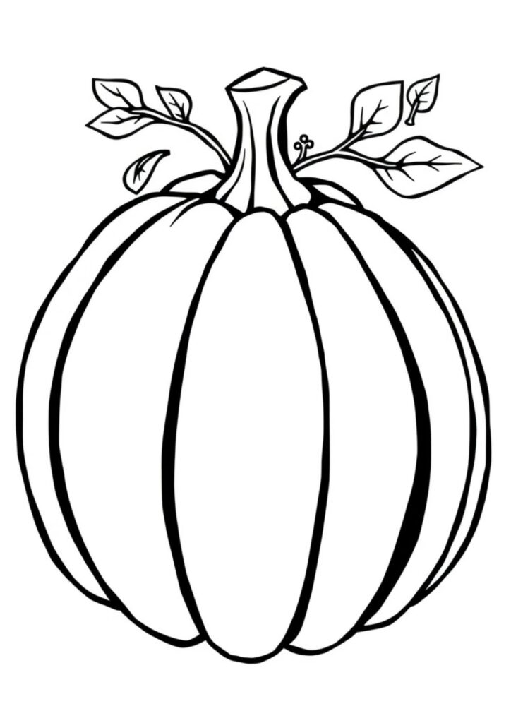 Pumpkin coloring page printable downlead free