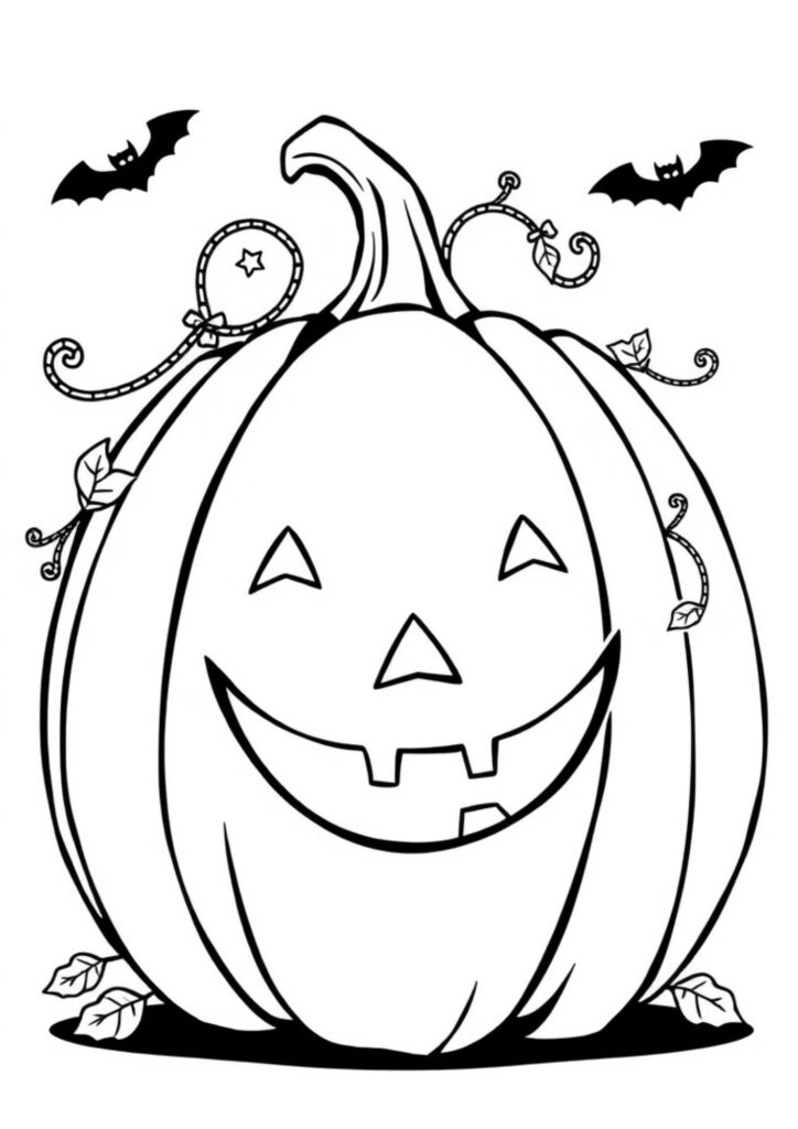 Pumpkin coloring page printable downlead free