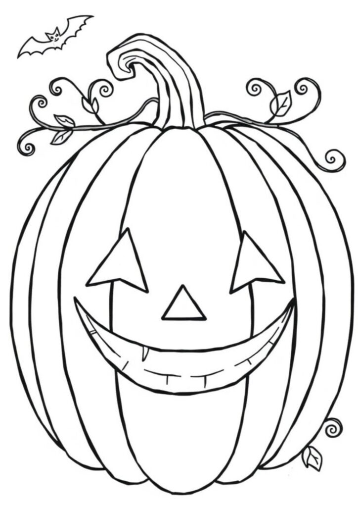 Pumpkin coloring page printable downlead free
