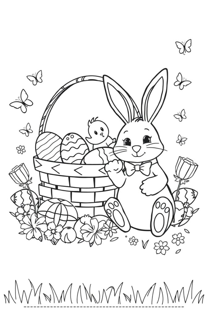 Large decorated egg with doodle patterns and hearts