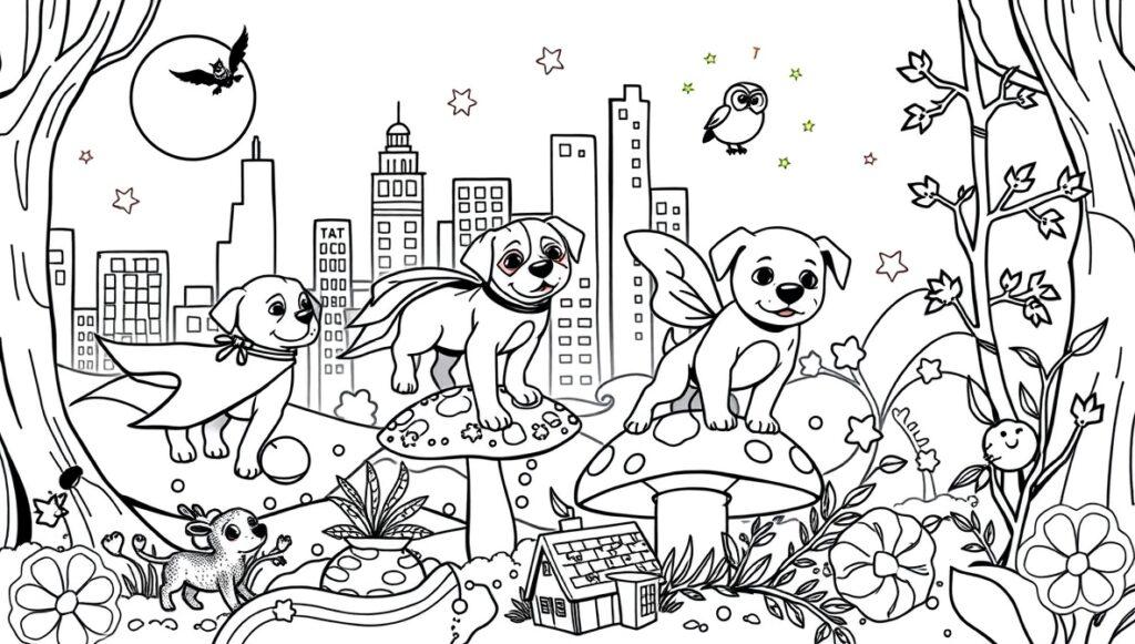 puppy coloring page 2 Kuromi coloring pages